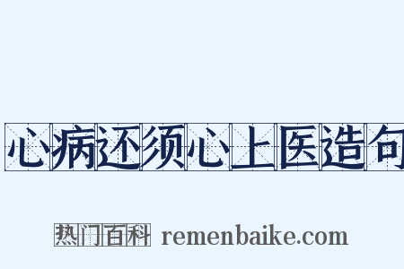 心病还须心上医造句是什么意思的图片